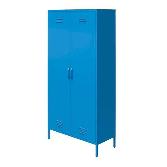 The Novogratz 2 Door Tall Metal Locker Style Storage Cabinet
