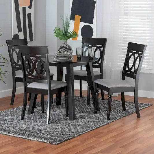 Charlottle Modern 5-Piece Wood Dining Set