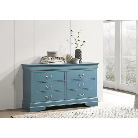 Louis Phillipe 2 6-Drawer Dresser