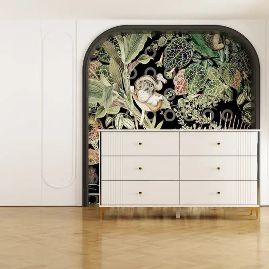 6 Drawer Dresser Modern White Dresser Chest Wood Storage Chest