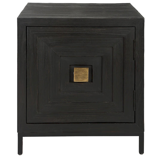 Uttermost Aiken Geometric Cabinet / End Table - 22W x 26H x 20D