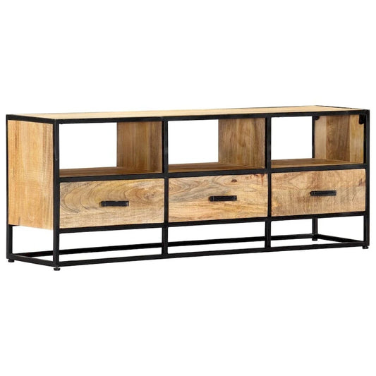 vidaXL TV Stand 47.2x11.8x17.7 Solid Wood Mango