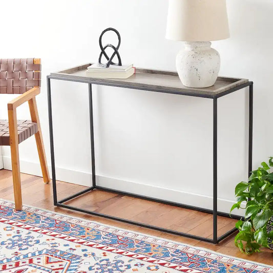 SAFAVIEH Prudie Living Room Foyer Entryway Console Table - 43.3 W x 15 L x 31.5 H - 43Wx15Dx32H