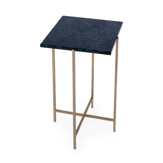 Nigella square Marble & Metal Accent Table