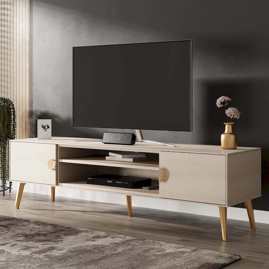Manhattan Comfort Haley 70.9 Mid-Century Modern TV Stand