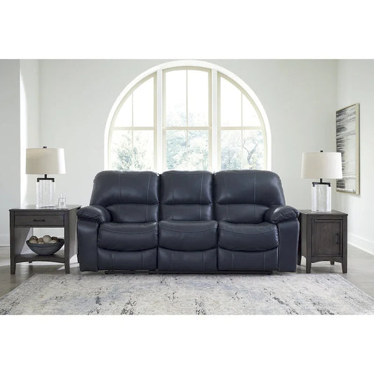 Signature Design by Ashley Leesworth Blue Power Reclining Sofa - 88W x 41D x 41H