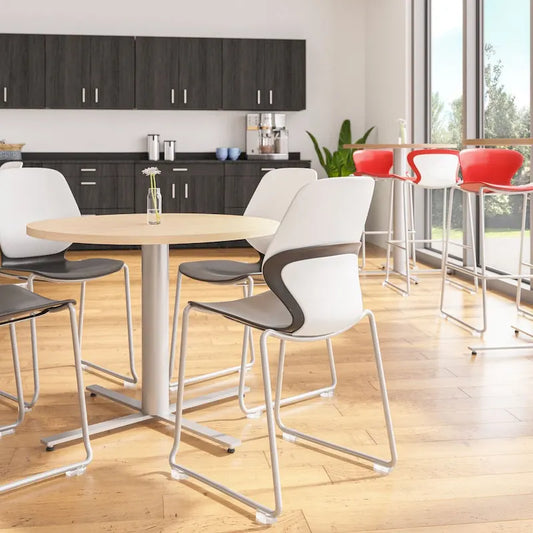 JURNI 36 Round Cafe Table for Dining, Kitchen, or Bar